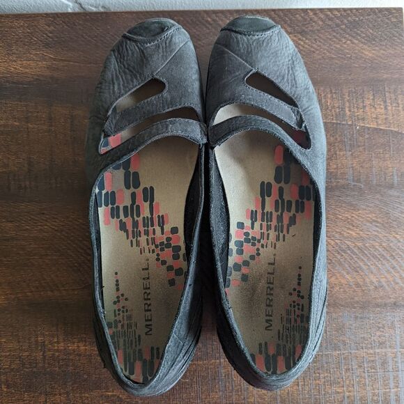 Merrell Women's Gabriella Mary Jane Style Wedge Shoes - Picture 5 of 7